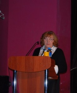Т. Е.Пчелинцева выступает на конференции «Актуальные вопросы правовой охраны и использования результатов интеллектуальной деятельности»