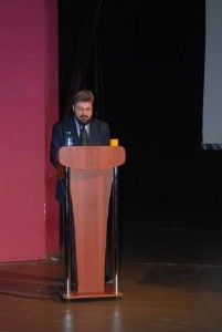 Дмитрий Боровский выступает на конференции «Актуальные вопросы правовой охраны и использования результатов интеллектуальной деятельности»